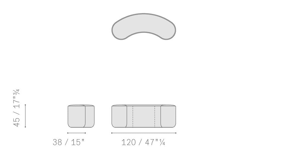 Ткань пуф Poltrona Frau коллекция-мебель и аксессуары ARCH-00135166 - Вид №6