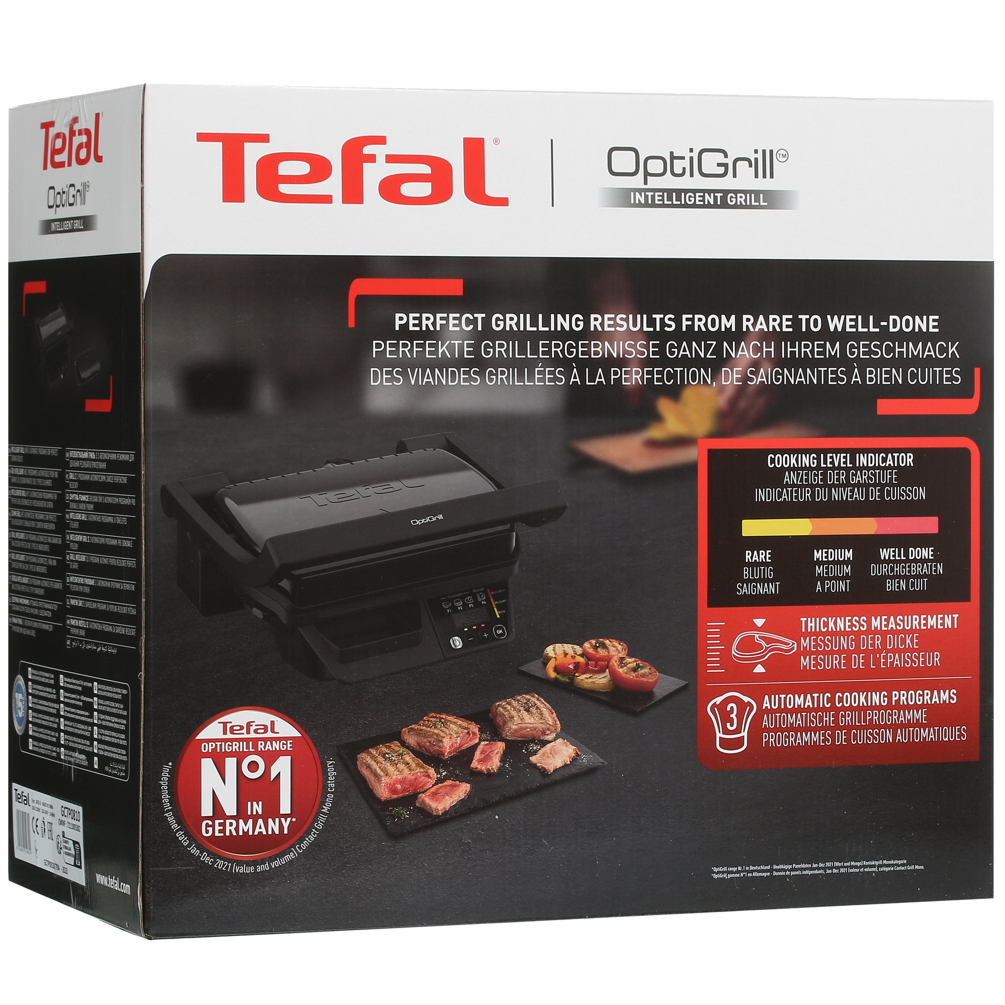 5433969 Гриль Tefal Optigrill GC7P0810 черный STDN-0146978 - Вид №8