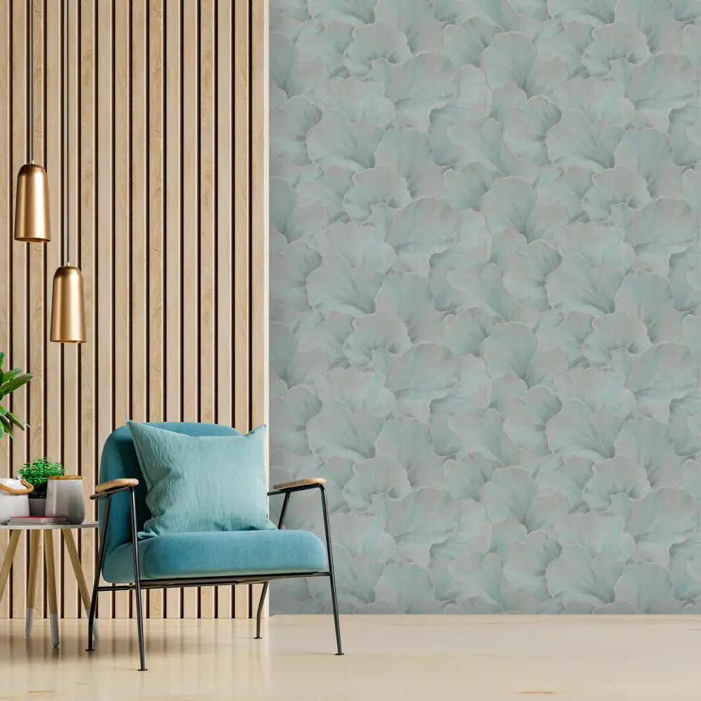 Обои флизелиновые Московская обойная фабрика Нуар зеленые абстрактные 1.06 м 89423827 STLM-1576312 - Вид №4