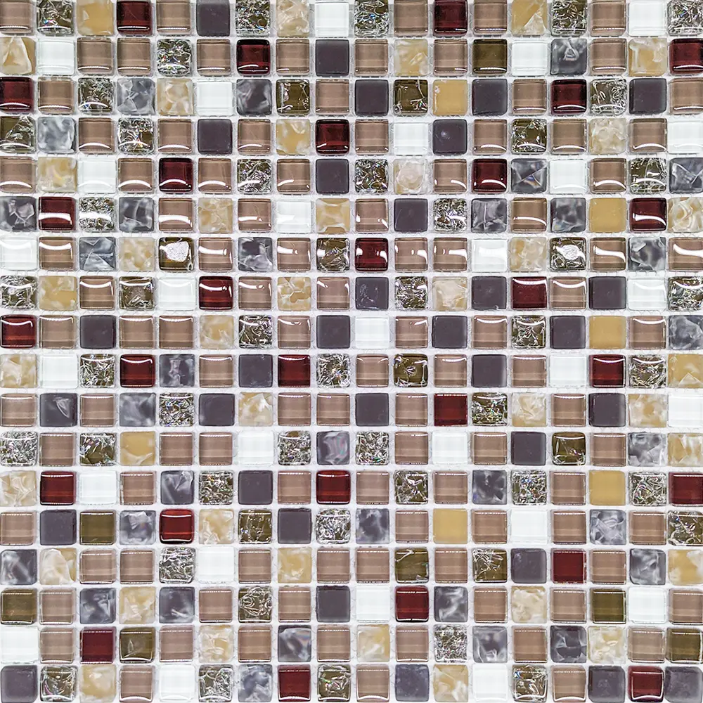Мозаика стеклянная Terrazzo 30x30 см цвет коричневый Santreyd STLM-2017193