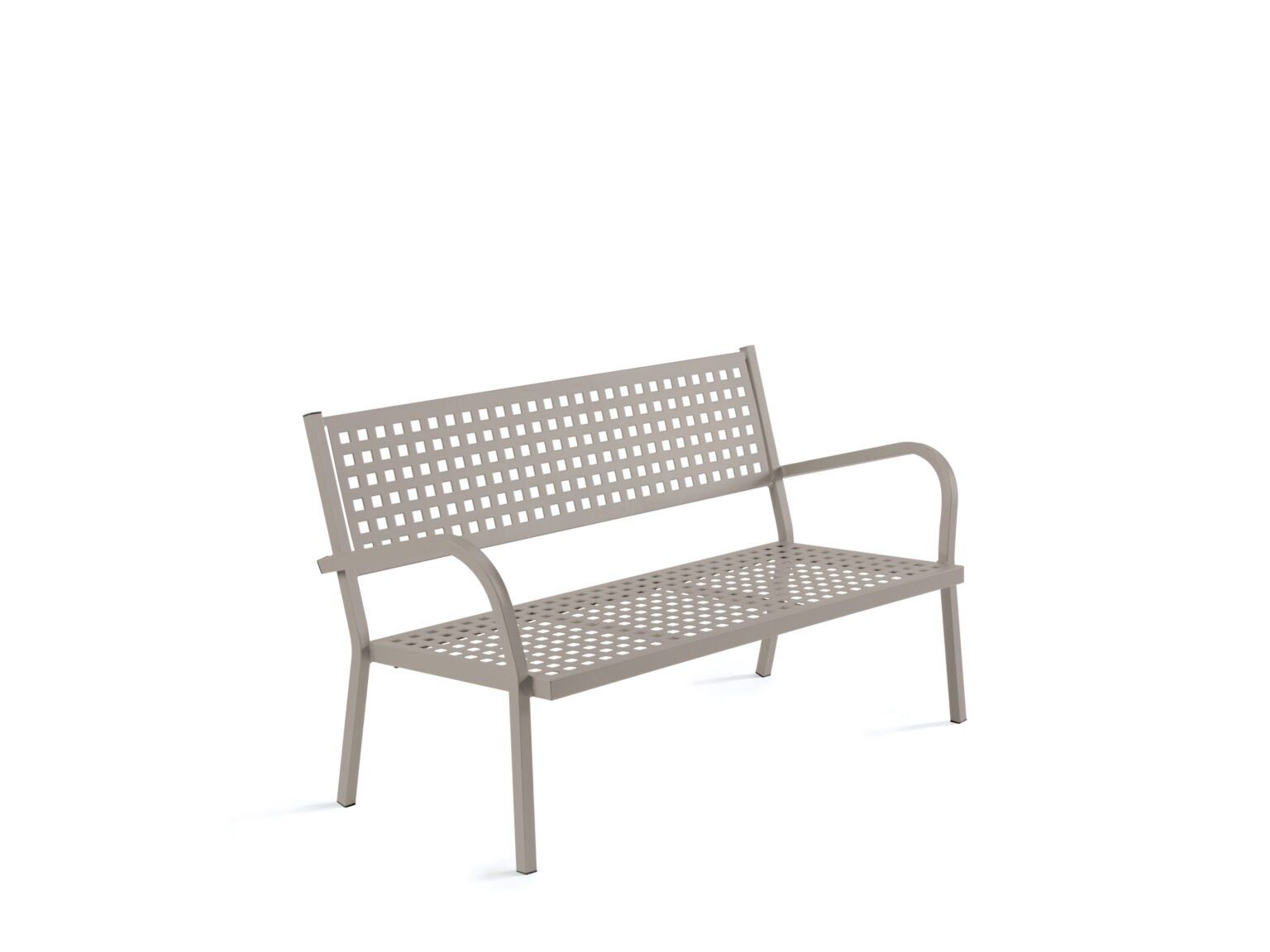 Металлическая садовая скамейка с подлокотниками Vermobil ARCH-00085459 - Вид №12