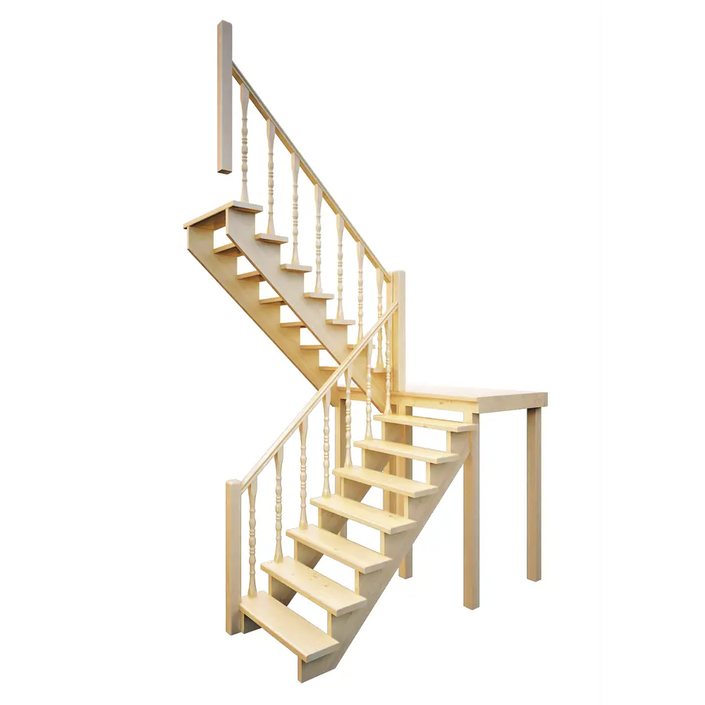 Лестница поворотная 180° ЛЕС-62 универсальная ЛЕСЕНКА STLM-2093506