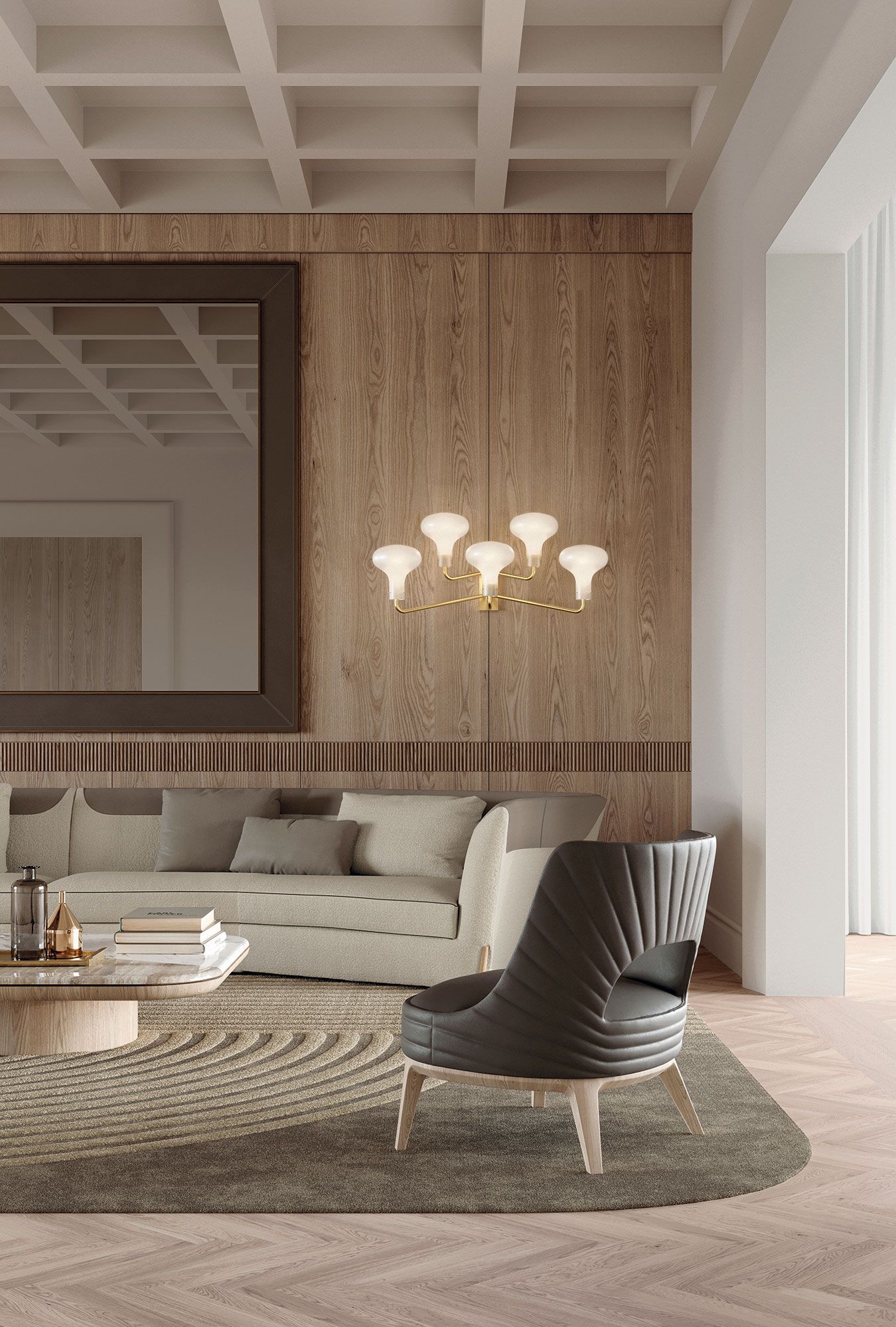 Кожаное кресло Vittoria Frigerio Reina ARCH-00148763 - Вид №2