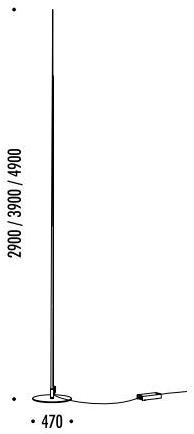 DAVIDE GROPPI Светодиодный торшер из стекловолокна и металла sun-id-1421673 - Вид №4