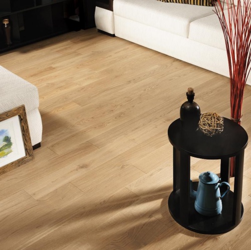 Паркет Ёлка Coswick Ренессанс Пастель Дуб Селект (Гладкая) 412,75х82,55 мм 11251247 - Вид №2