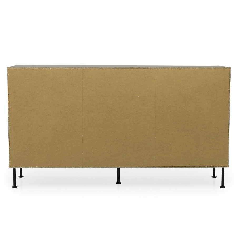 Сервант Tenzo Daxx, меламин/металл, 90х163х43 см, серо-коричневый 7175334 - Вид №7