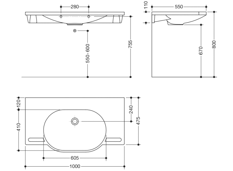 950.11.400 суета сует HEWI Waschtische  - Вид №3