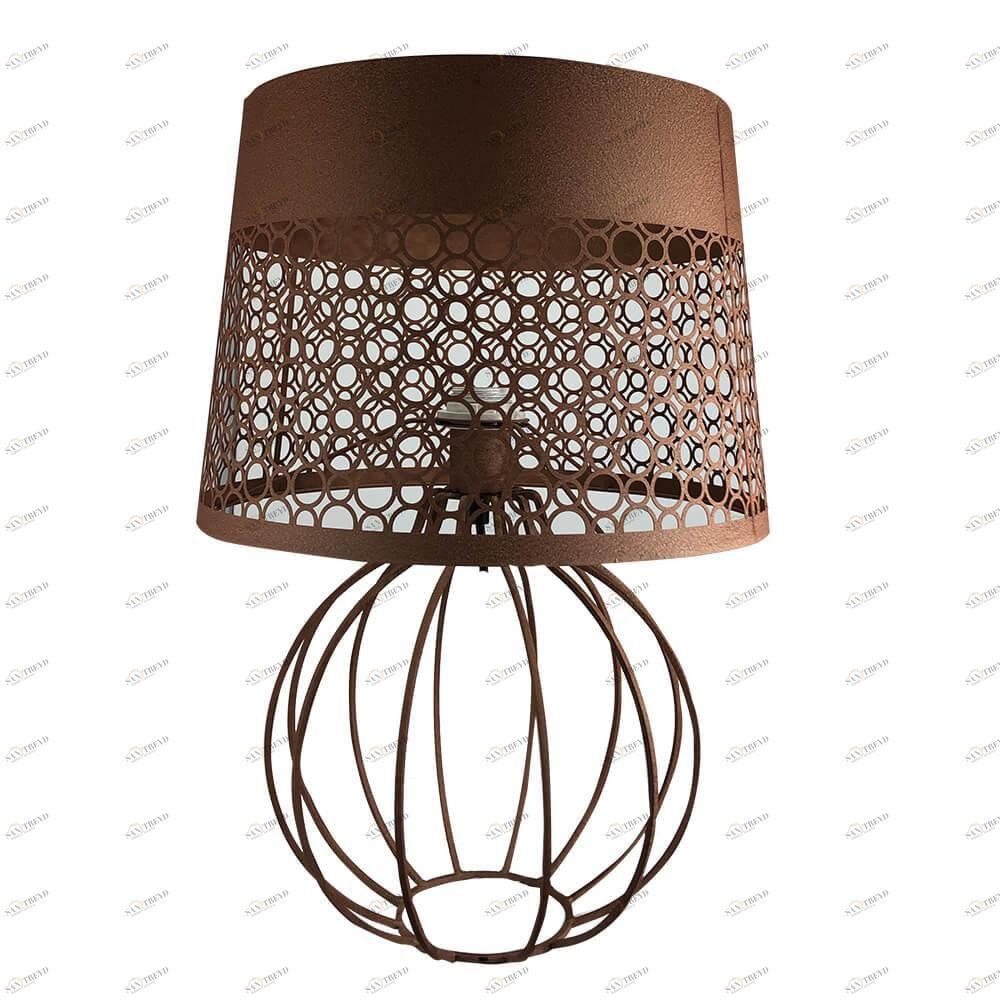 Лампа настольная песочного цвета Seven Fires "Карвед" 39103.04.28.01B SEVEN FIRES КАРВЕД 00-3907813 Коричневый 