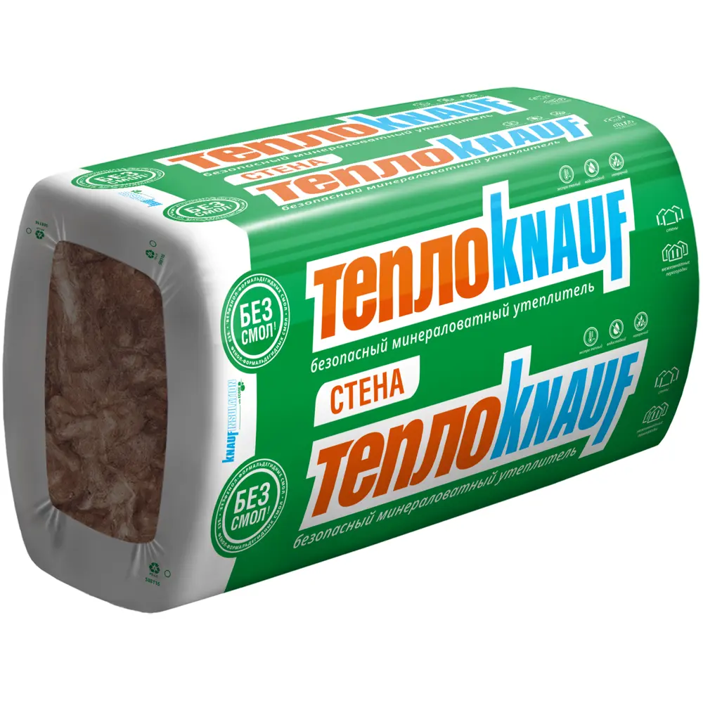 Утеплитель Knauf Insulation ТеплоKnauf Стена 50 мм 12 шт 610x1300 мм 9.516 м² STLM-2063112 - Вид №1