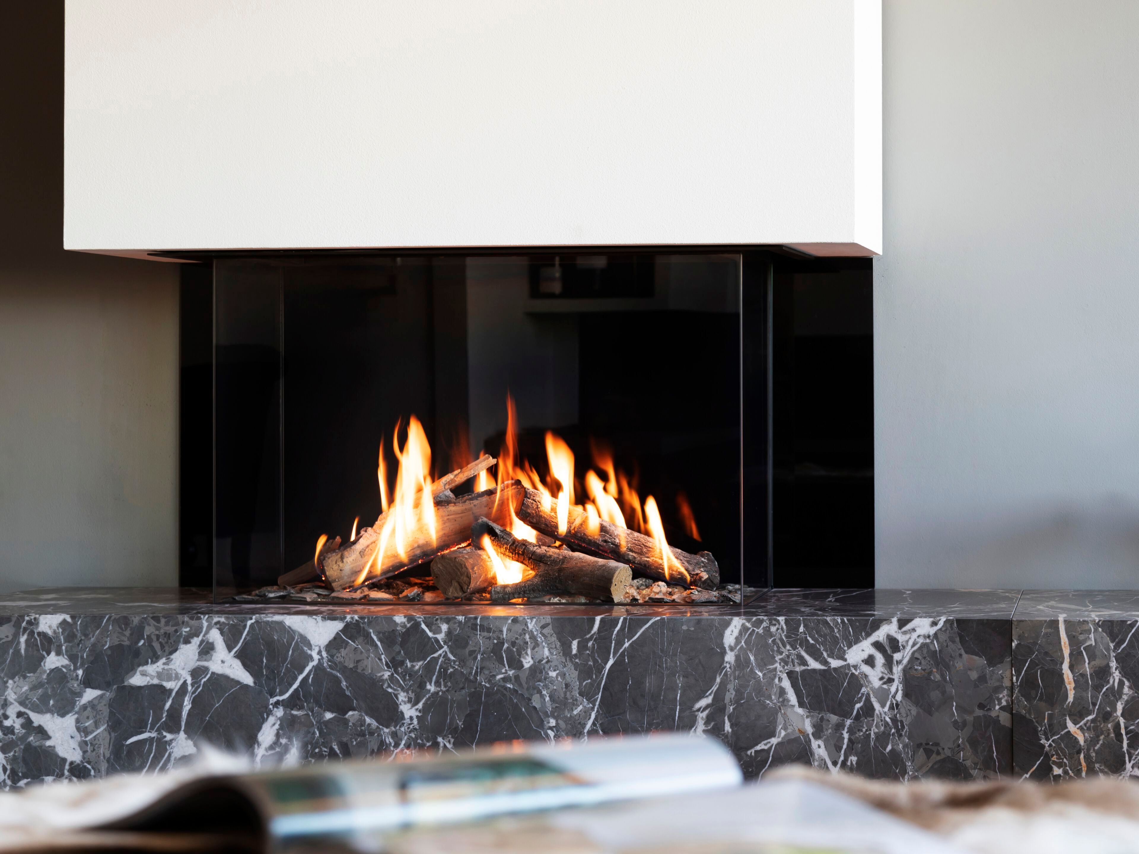 Газовый тройной закрытый камин KALFIRE GP85/55S ARCH-00042774