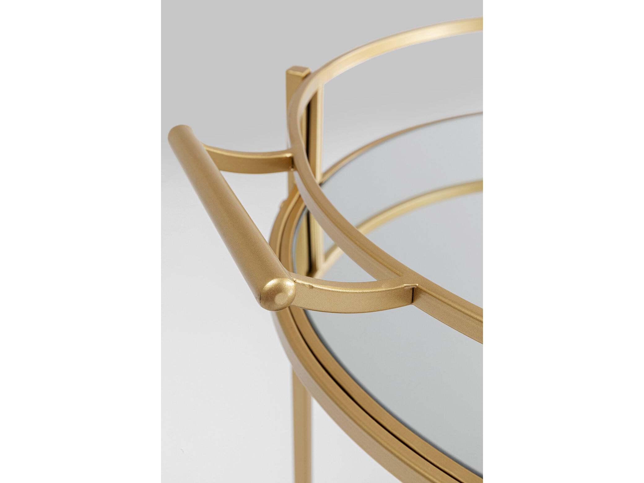 Стальная и стеклянная барная тележка KARE Design EMILIA ARCH-00131702 - Вид №3