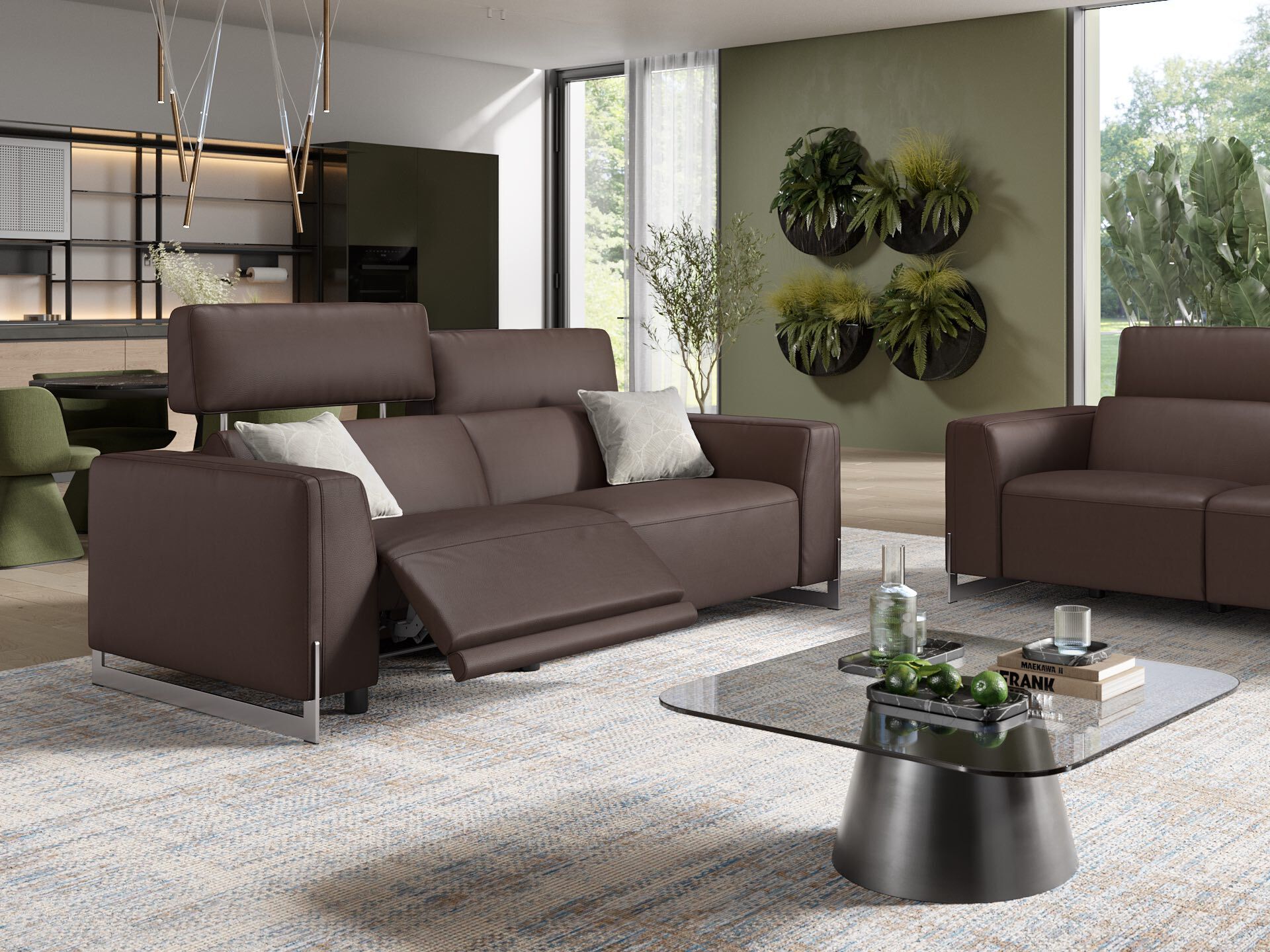 3-местный кожаный диван Sofanella Amelia ARCH-00100221 - Вид №5