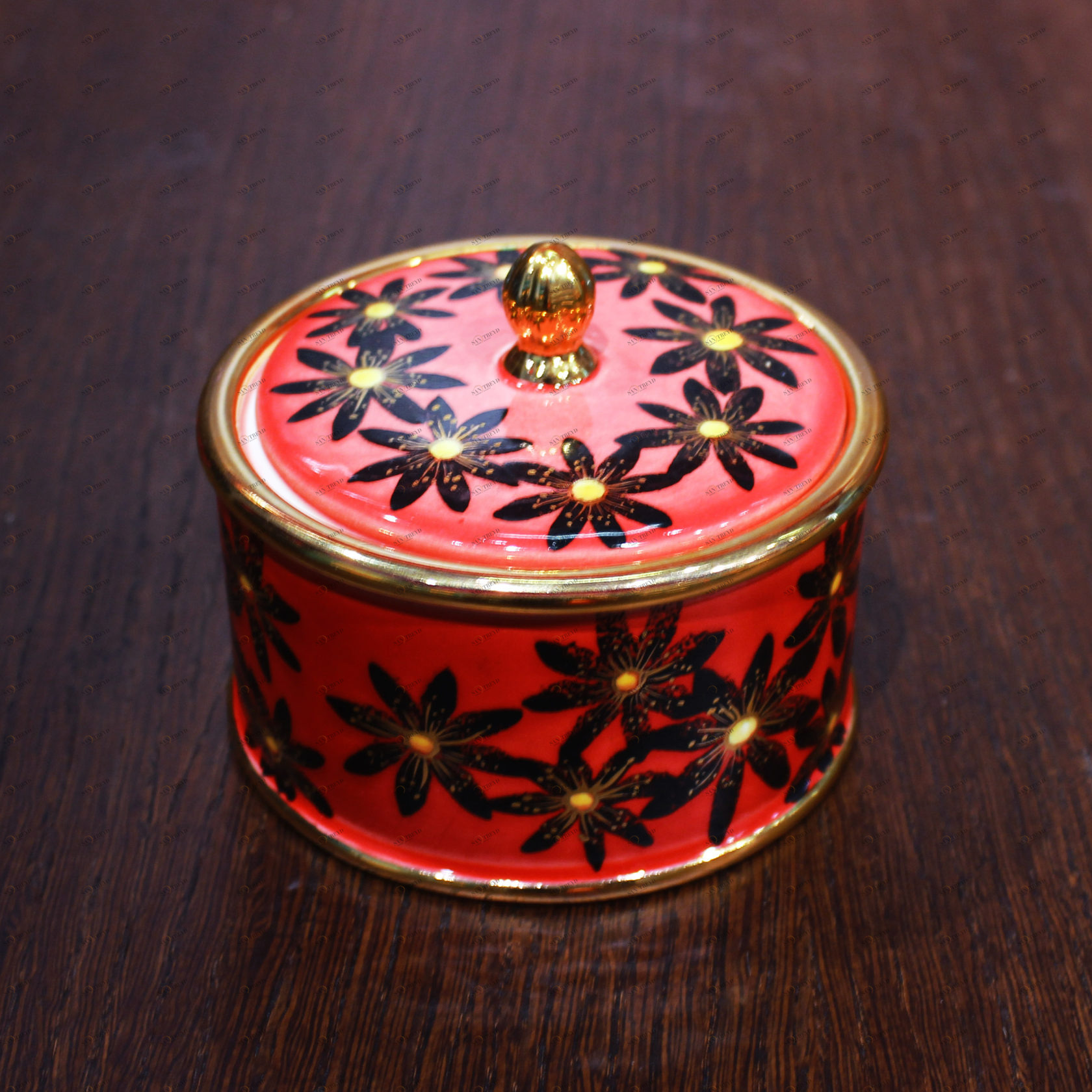 Шкатулка "Черные ромашки" PROVANSFAIENCE sun-id-994531