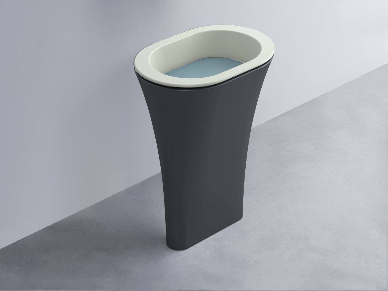 AMLA65-PM+AMPILO-PL+AMCOLO-BA Раковина Amedeo Ovale отдельностоящая cielo Enjoy + Amedeo Ceramica Cielo