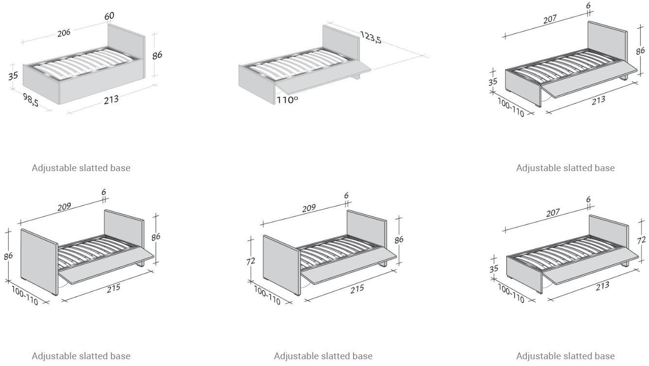 Flou Трансформируемая односпальная кровать sun-id-1509107 - Вид №9