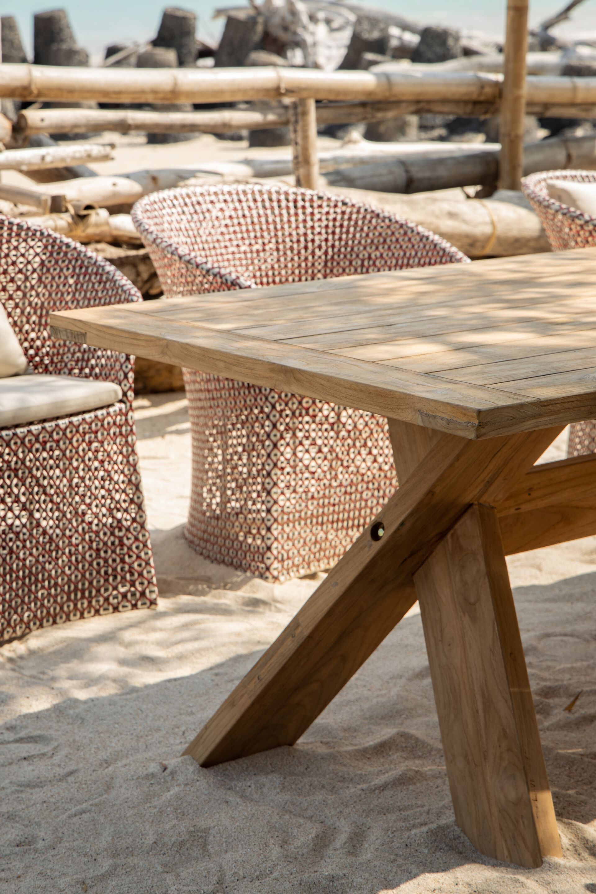 Прямоугольный садовый стол из тикового дерева cbdesign Westly ARCH-00147518 - Вид №4