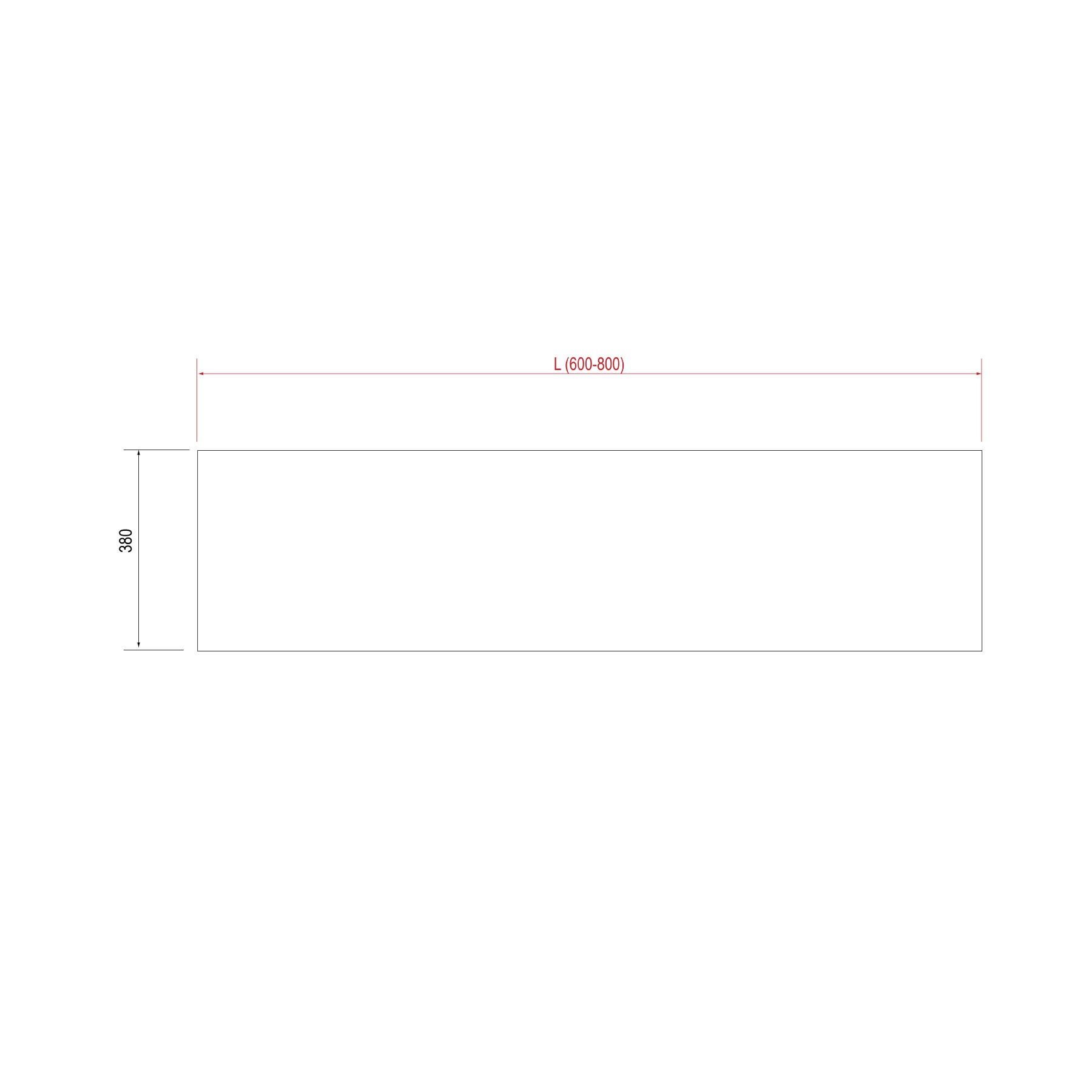 25619 SALGAR ПолкаCOMPAKT 38 от 600 до 800 мм ДУБ АФРИКАНСКИЙ  - Вид №1