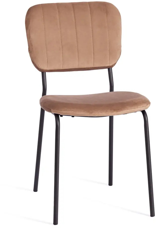 91472481 Кухонный стул Tetchair Carol 82x45x56 см вельвет цвет коричневый STLM-0885108