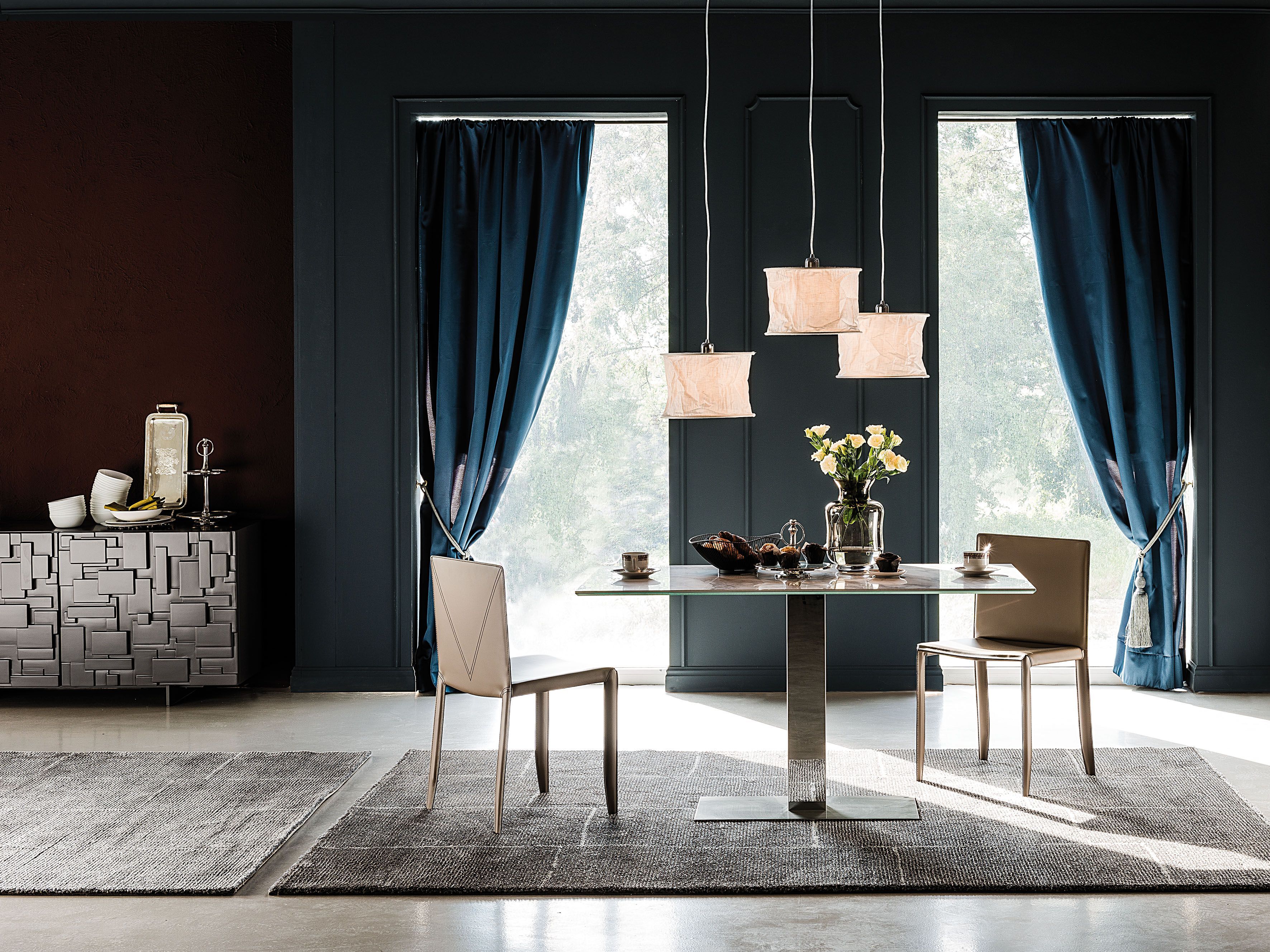 Прямоугольный керамический стол и основание из нержавеющей стали Cattelan italia ELVIS KERAMIK ARCH-00030417 - Вид №1