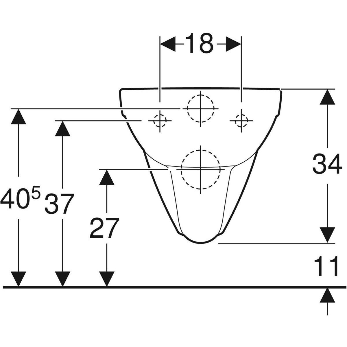 Подвесной туалет в витрине Geberit Selnova ARCH-00145975 - Вид №6