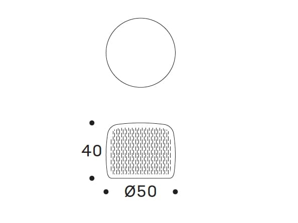 Мягкий и плетеный садовый пуф Nodo Italia SMALL STONE ARCH-00142474 - Вид №9