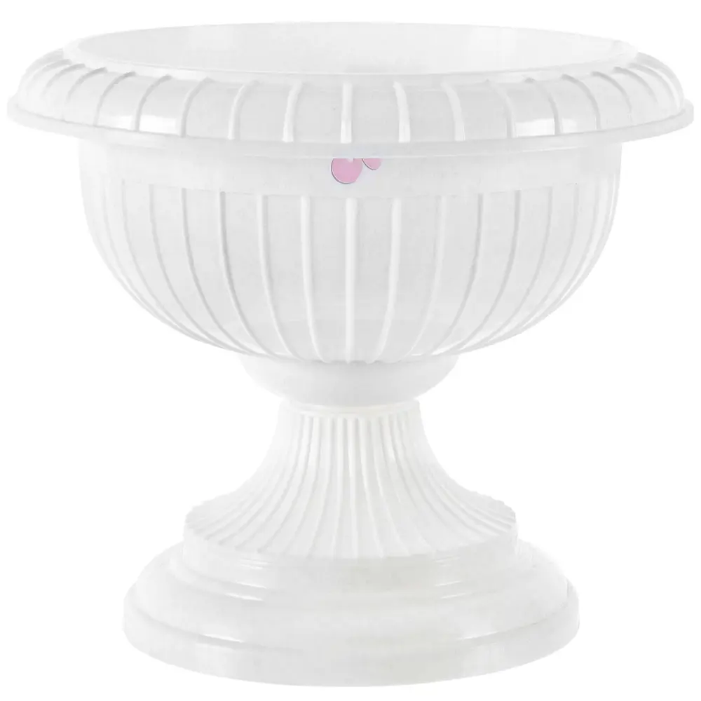 Вазон большой ø39.5 см v9.5 л пластик белый Santreyd Вазон на ножке STLM-2033087