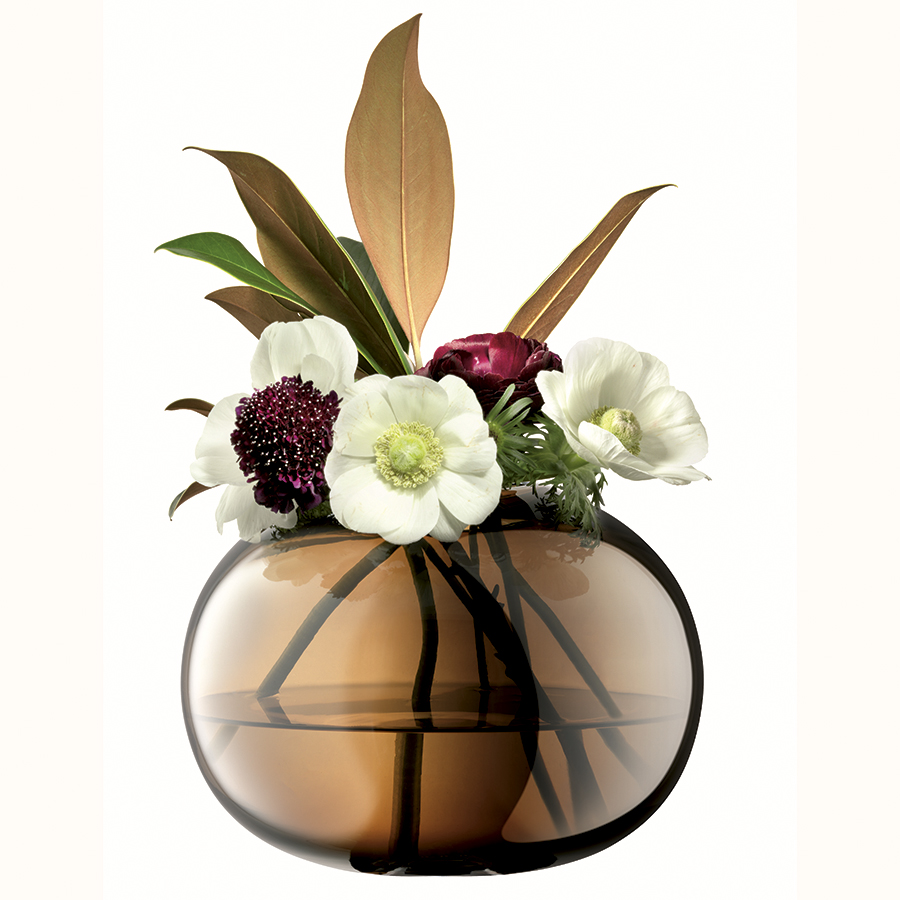 G1663-18-141 Ваза signature, epoque, 18 см, янтарь LSA International  - Вид №3