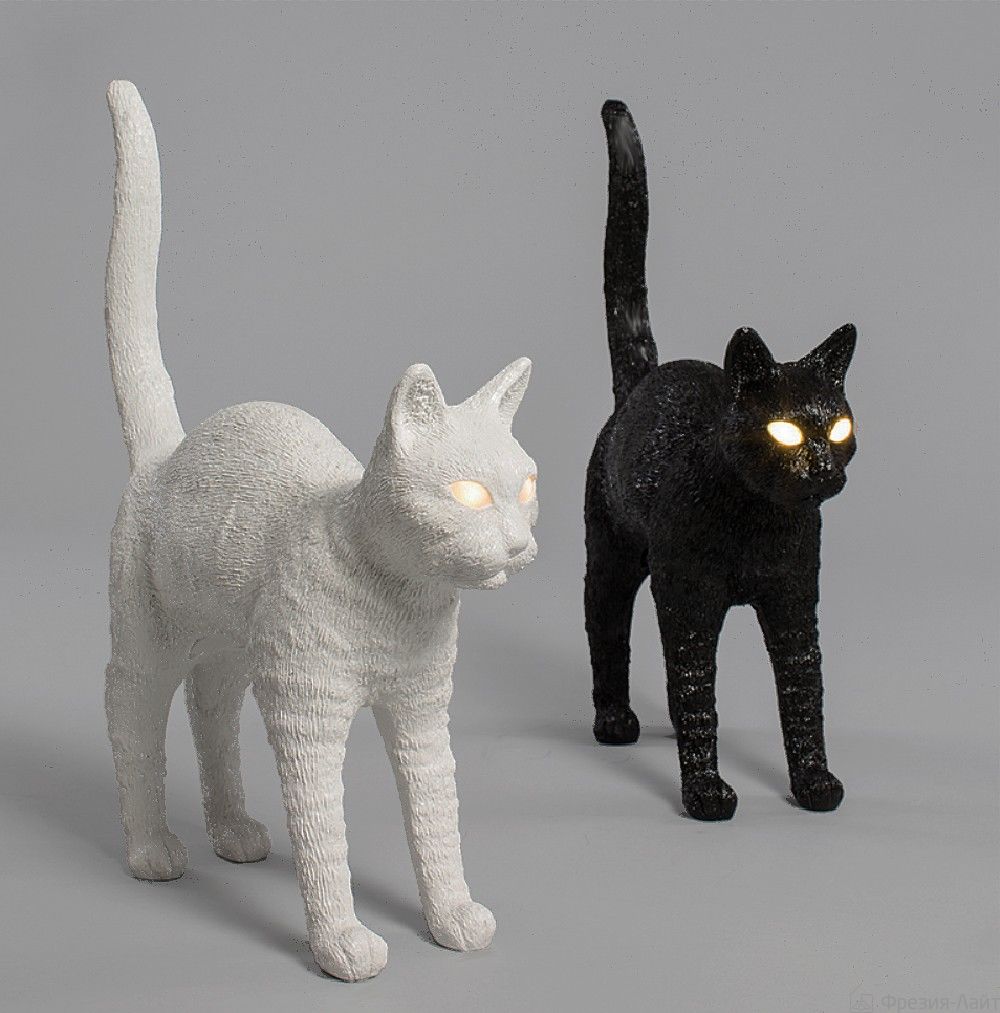 Seletti 15040 JOBBY THE CAT белый кот лампа настольная 115692