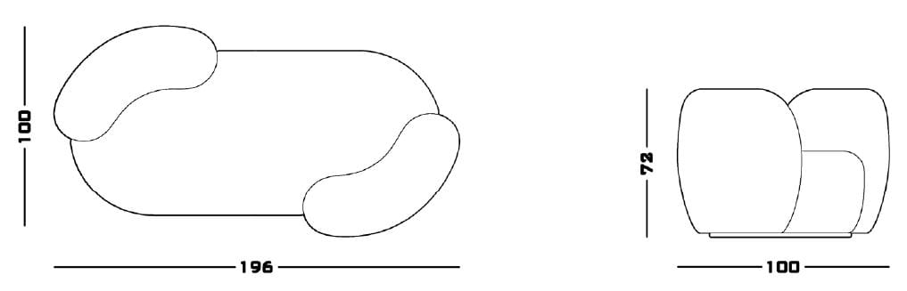 2-местный тканевый диван Secolo CHAPTER TWO ARCH-00091657 - Вид №8