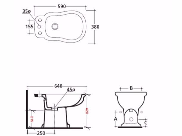 Керамические биде Galassia ETHOS ARCH-00013012 - Вид №1