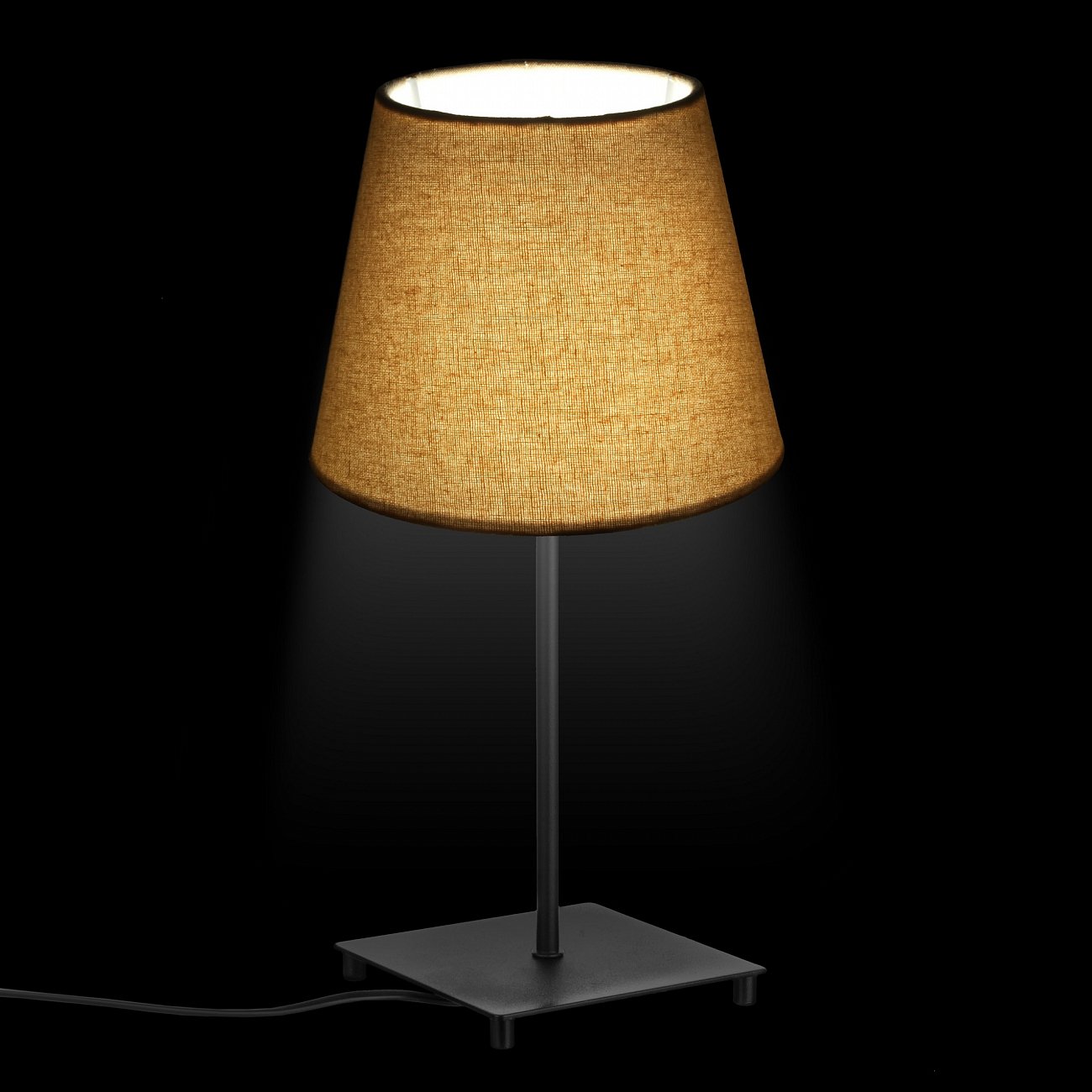 Настольная лампа с бежевым абажуром черная TLL.201.01.01.BL+CL1.T002 33 ИДЕИ ИНТЕРЬЕРНЫЕ, КЛАССИЧЕСКИЕ 00-3973752 Бежевый;черный Santreyd  - Вид №1