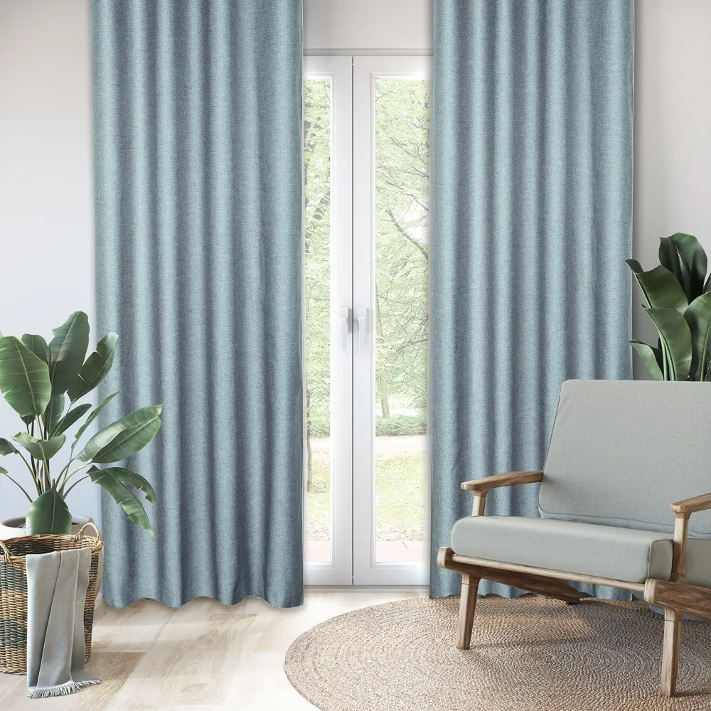 Штора на ленте Inspire Sely 200x280 см цвет сине-зелёный Aqua 2 82485658 STLM-2147501  - Вид №5