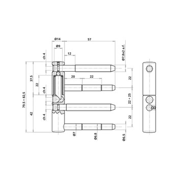 Otlav EXACTA 14 петля регулируемая LK01-103