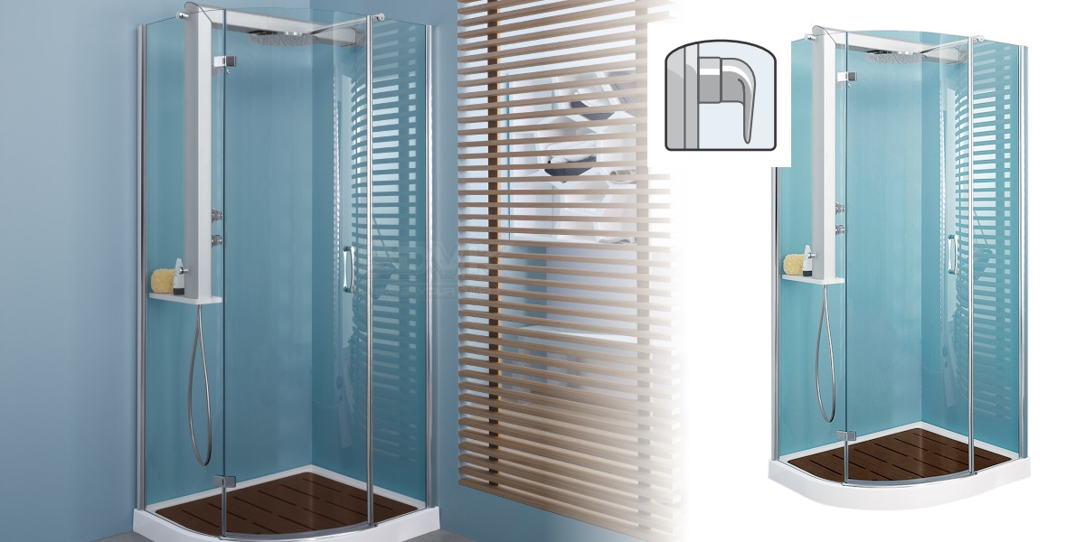 Душевое ограждение с колонной Start Round 9447-10550 Dx Jacuzzi 944710550DX - Вид №2