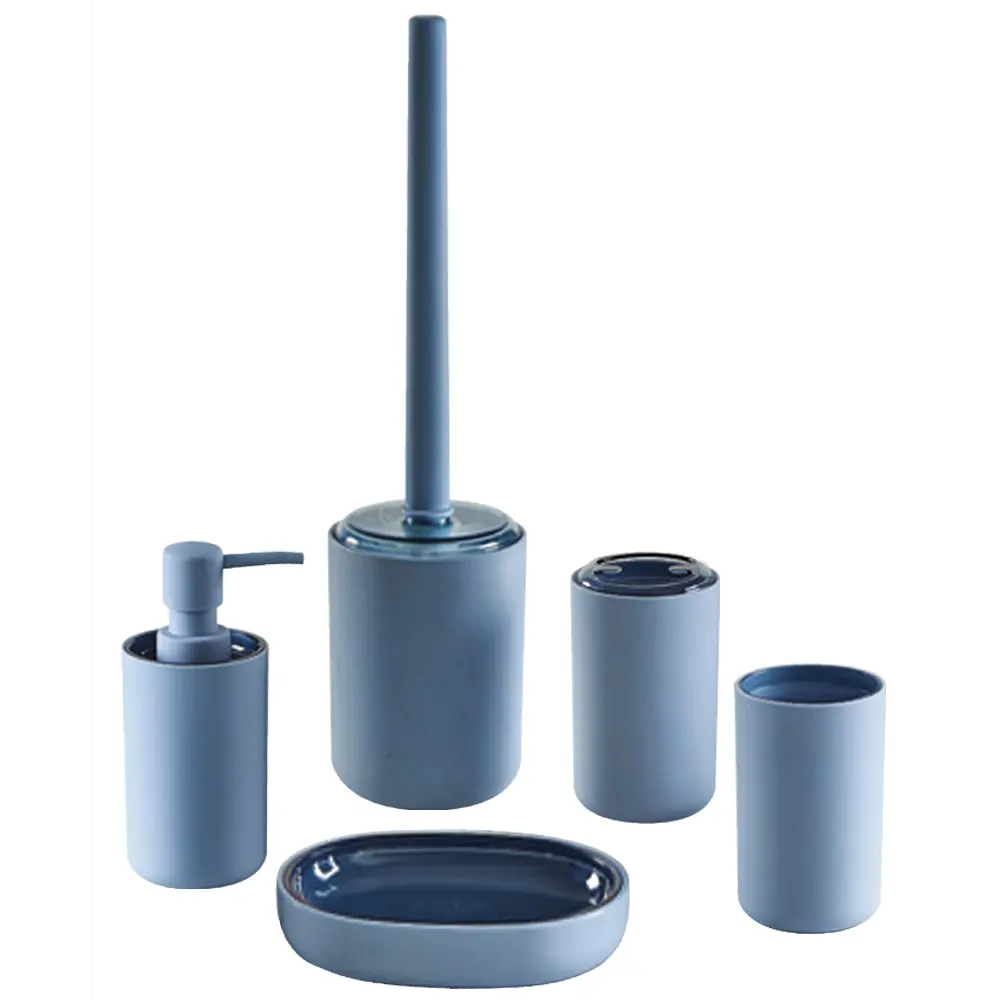 Стакан для зубных щёток настольный Vidage «Parma» пластиковый цвет синий STLM-2017808 - Вид №1