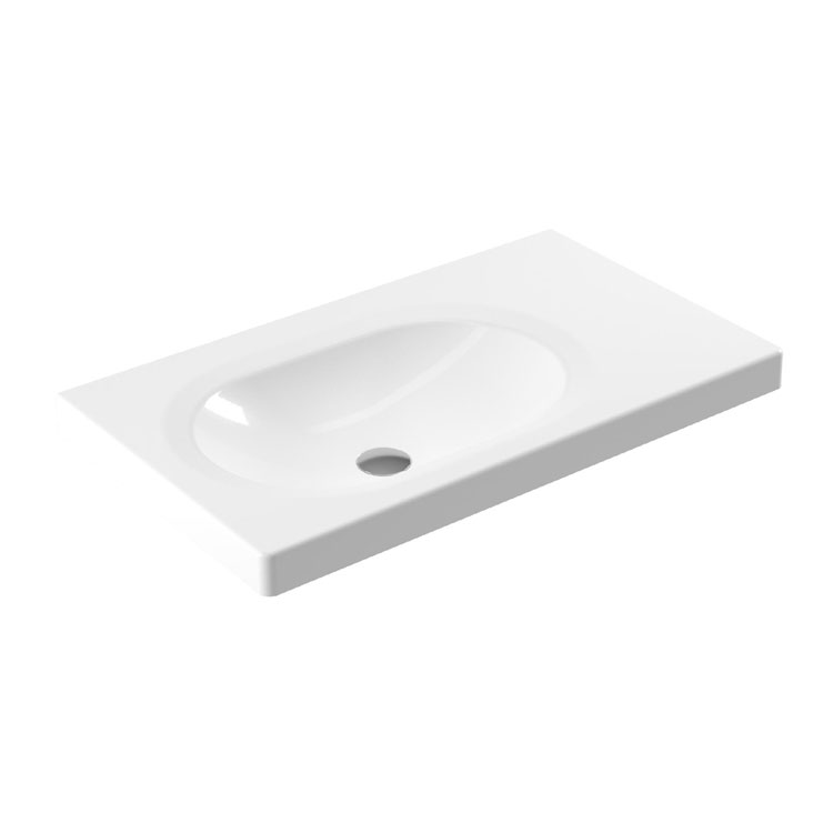 Sp35  SP35 Умывальник мебельный с сапфировым стеклом 80x46см Eca  - Вид №1