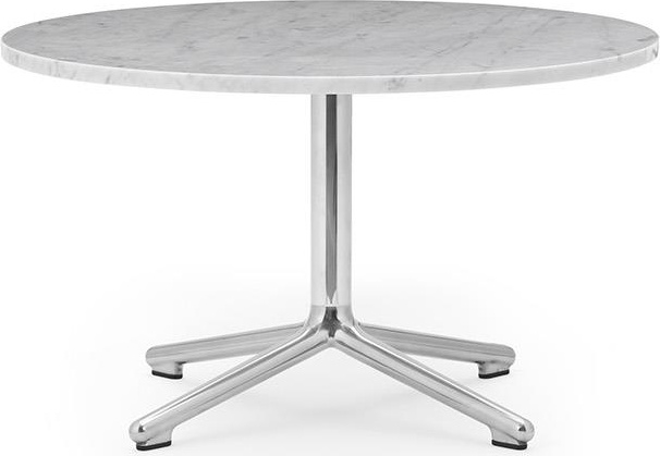 604167 журнальный столик Alu H40 Ø70 см Marble Normann Copenhagen Lunar