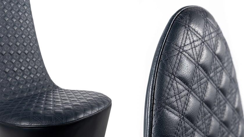 Reflex Мягкое кресло из кожи с высокой спинкой Swan sun-id-1352447 - Вид №3