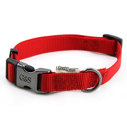 ПР0041954 Ошейник для собак 15x300-450мм нейлон Красный Great&Small 