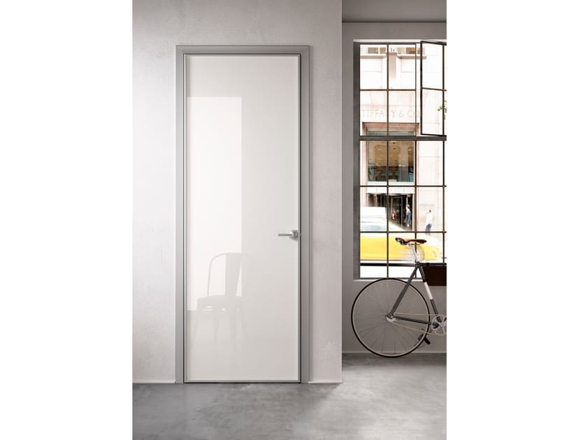 Стеклянная распашная дверь ALBED ARCH-00105791