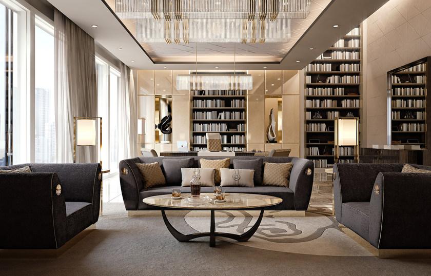 Bizzotto Овальный мраморный журнальный столик для гостиной Symphony - infinity sun-id-1361571 - Вид №1