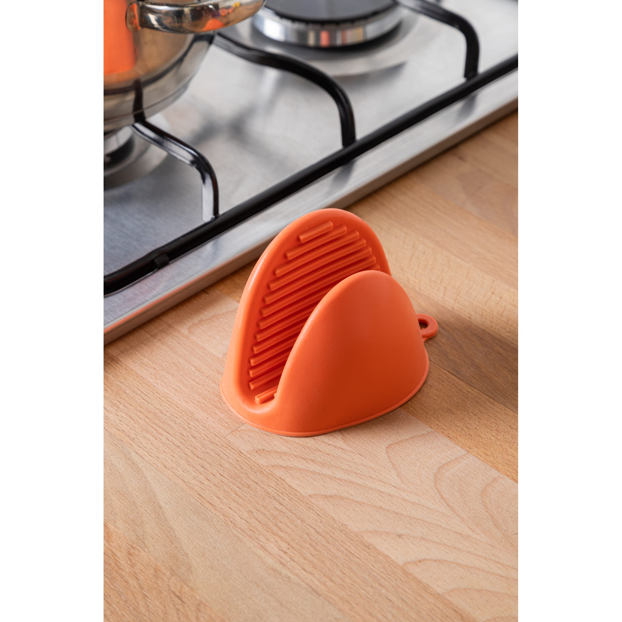 18580912 Прихватка силиконовая 98х85х2 мм, цвет коралл Santreyd  - Вид №2