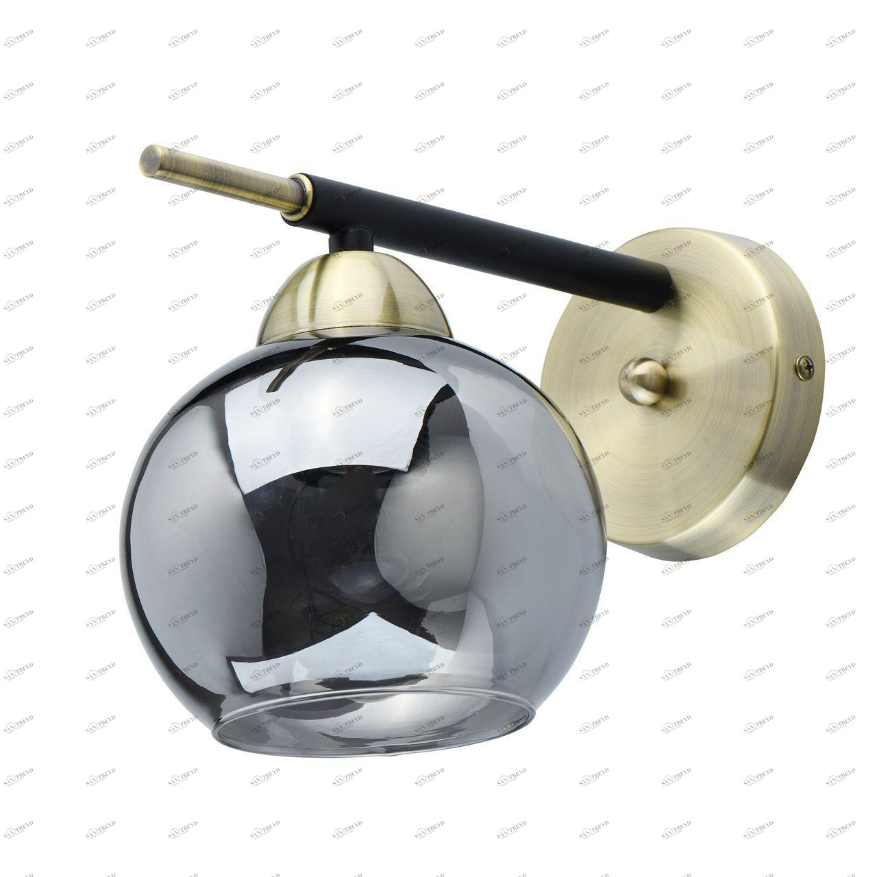 Бра настенное темно-серое De Markt "Гамбург" 605024501 DE MARKT ГАМБУРГ 00-3930667 Серый 