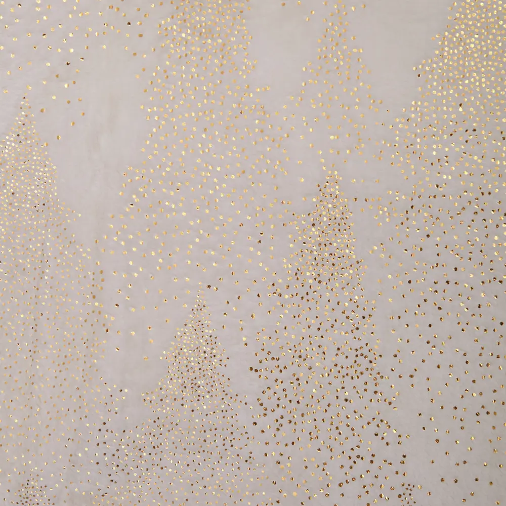 Плед Морозко 180x200 см микрофибра цвет белый с золотом Ardenza Новогодняя STLM-2103283 - Вид №1