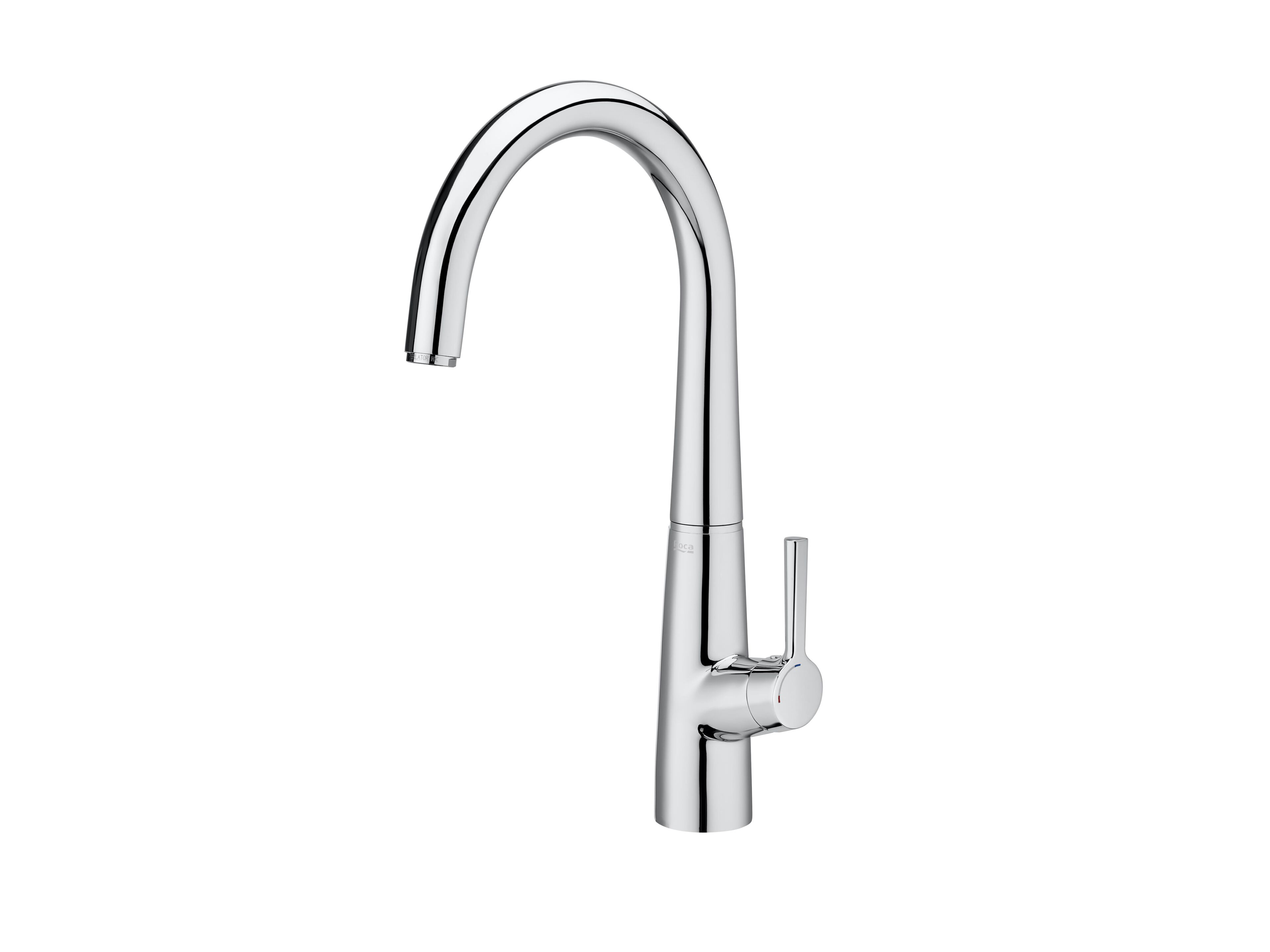 Смеситель для кухни из хромированной латуни с поворотным изливом Roca SYRA 5A842AC00 ARCH-00104738 - Вид №1