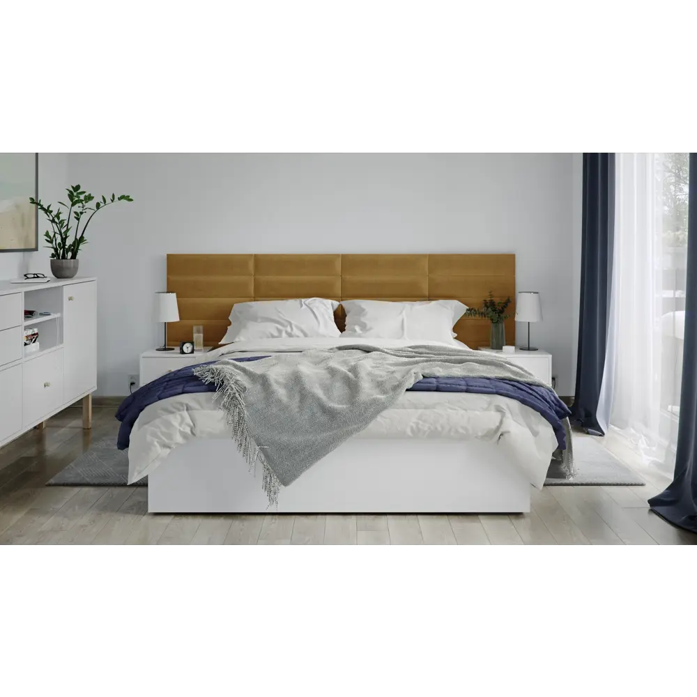 Панель тканевая Vilo 150x600 мм цвет горчичный Santreyd STLM-2066126 - Вид №1