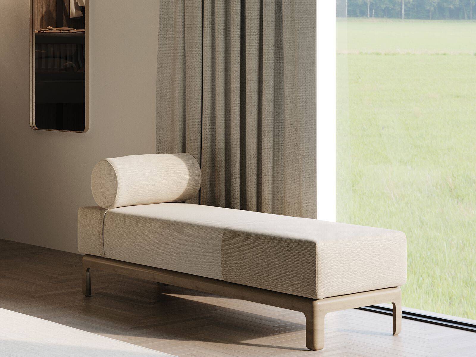 Мягкая скамейка из ткани ANA ROQUE INTERIORS ARCH-00111635 - Вид №2