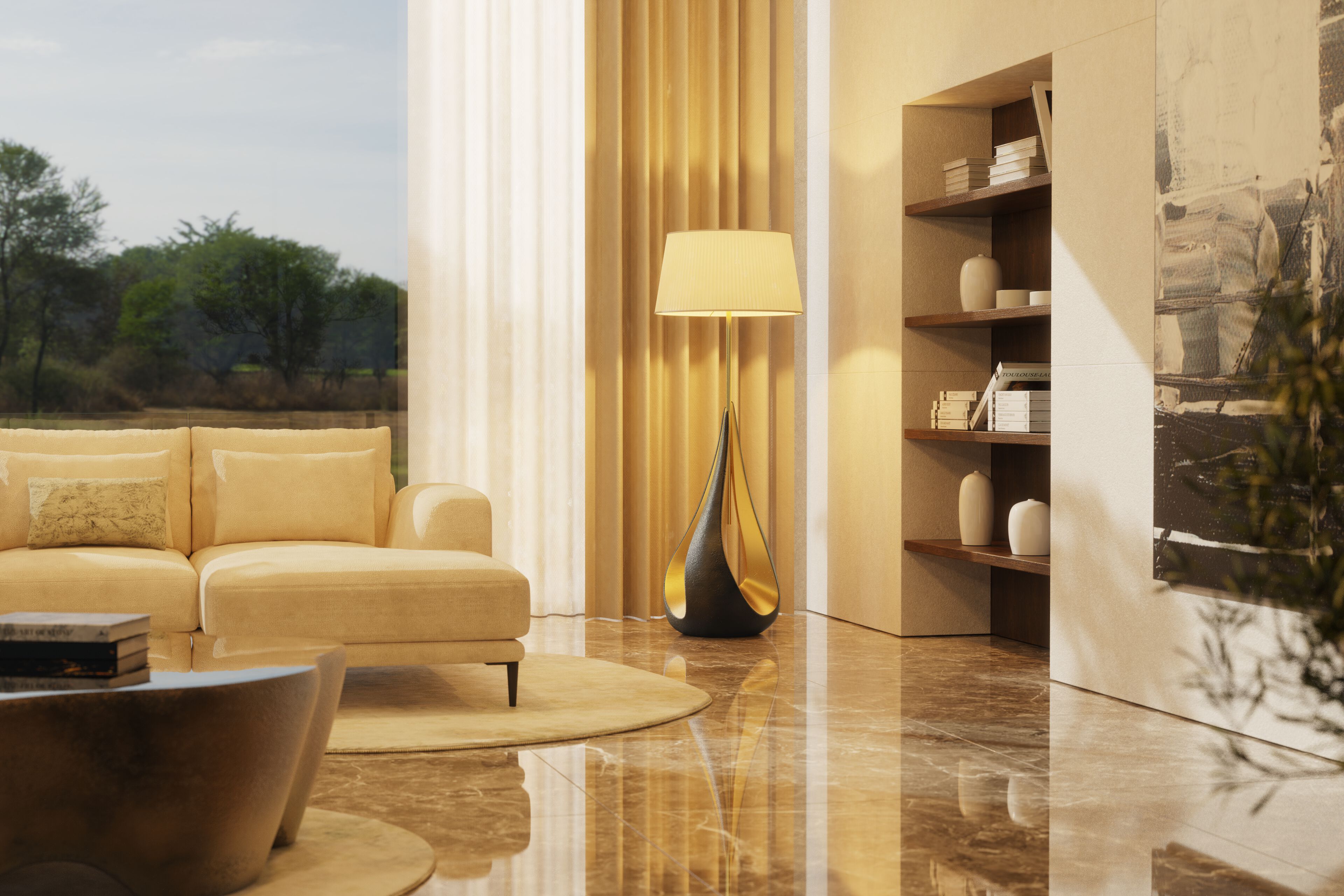 Торшер из стекловолокна KARPA PYRO KC 041 ARCH-00022376 - Вид №2