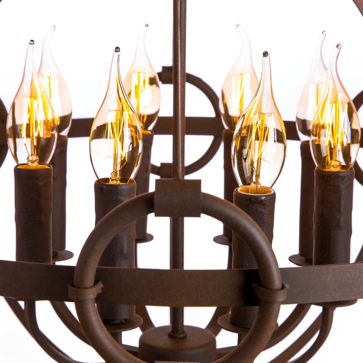 Подвесная люстра Loft IT Loft1344-8 LOFT IT ДИЗАЙНЕРСКИЕ, LOFT1344, ШАР 075255 Коричневый  - Вид №1