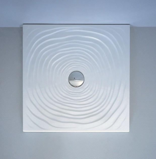 Ceramica Flaminia Квадратный керамический душевой поддон Water drop Dr80 - Вид №3